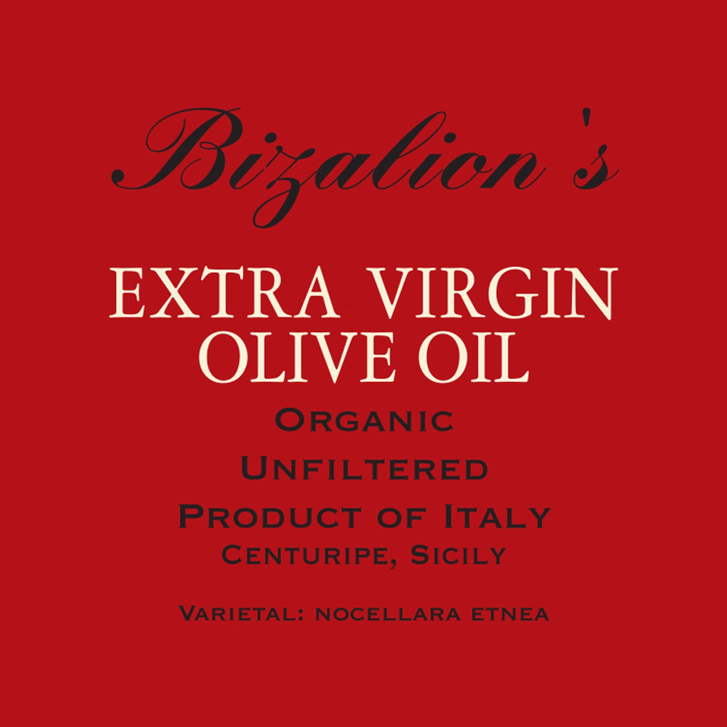 BIZALION'S Italian (SICILY, ITALY) Extra Virgin Olive Oil (EVOO) 8.5 fl oz 250 ml Premium Quality